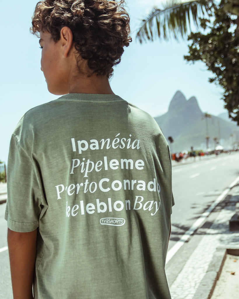 T-Shirt Secret Spots Stone Verde