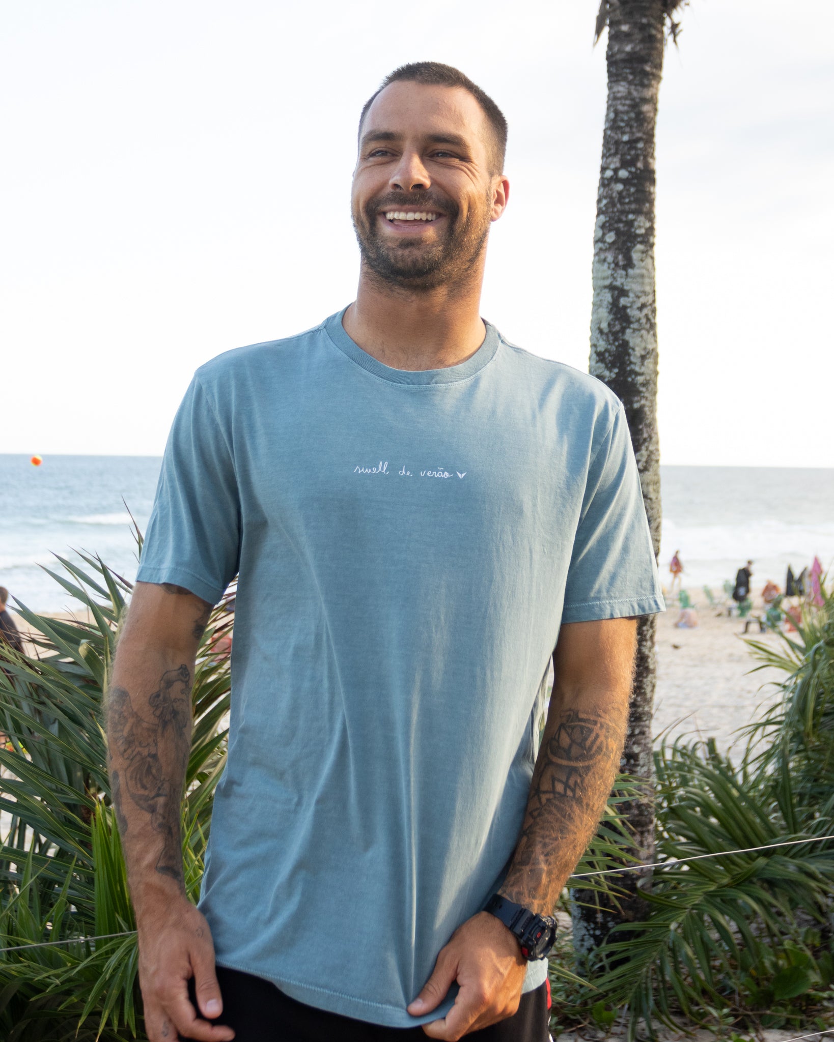 T-Shirt Swell de Verão Petroleo Stone