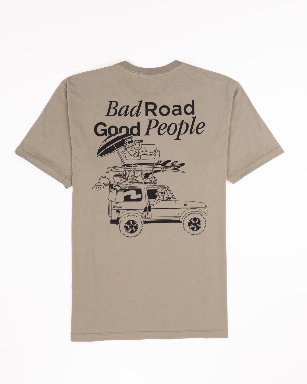 T-Shirt Bad Road Verde