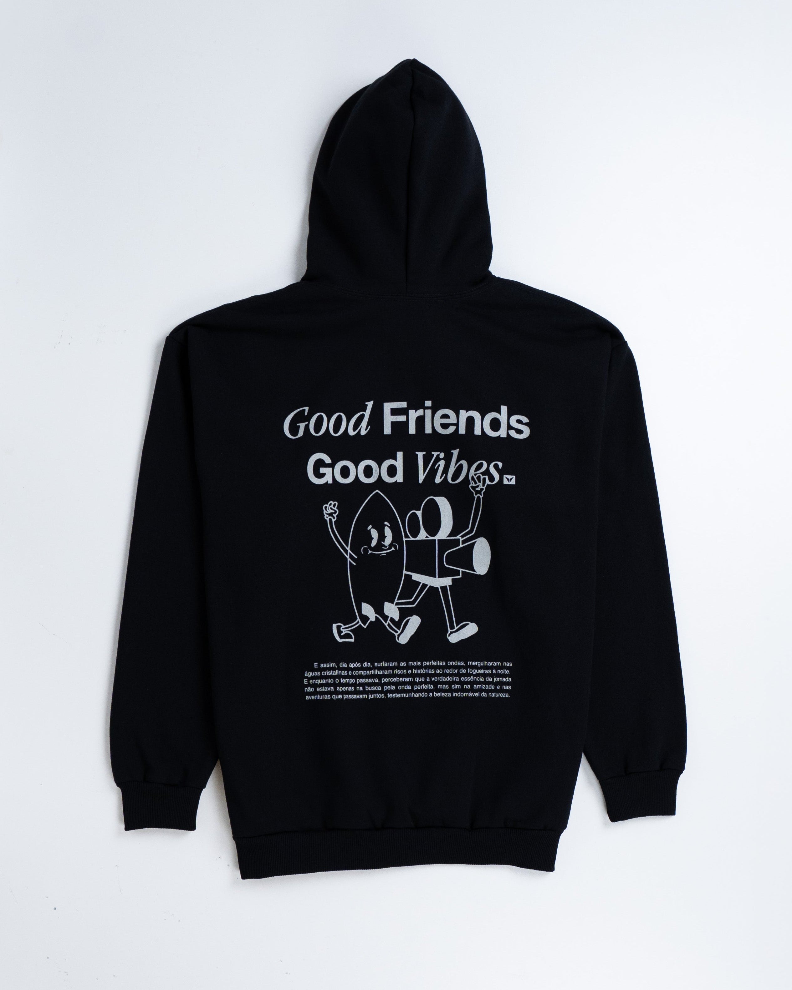 Hoodie Good Friends / Preto