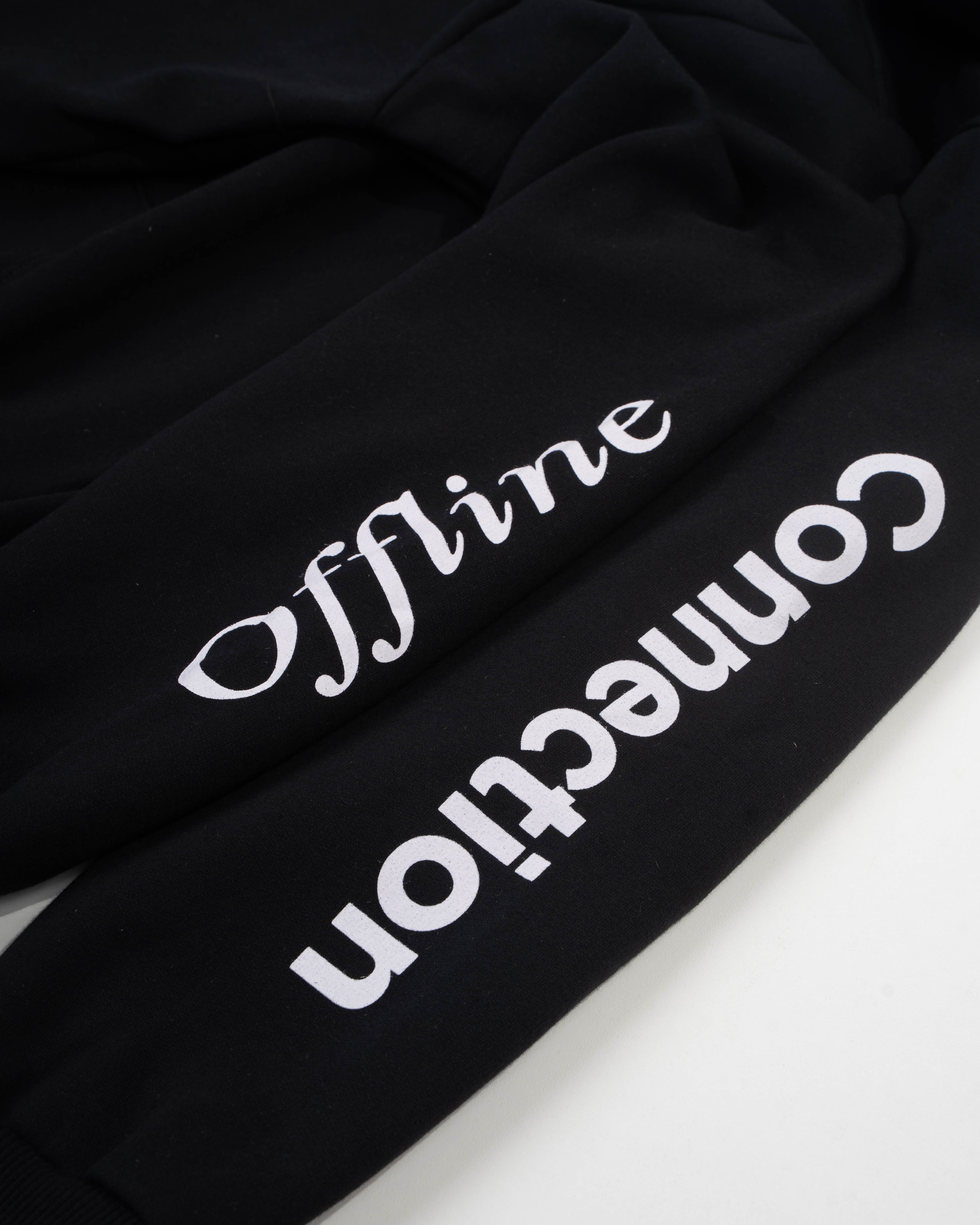Hoodie Offline Conection/ Preto