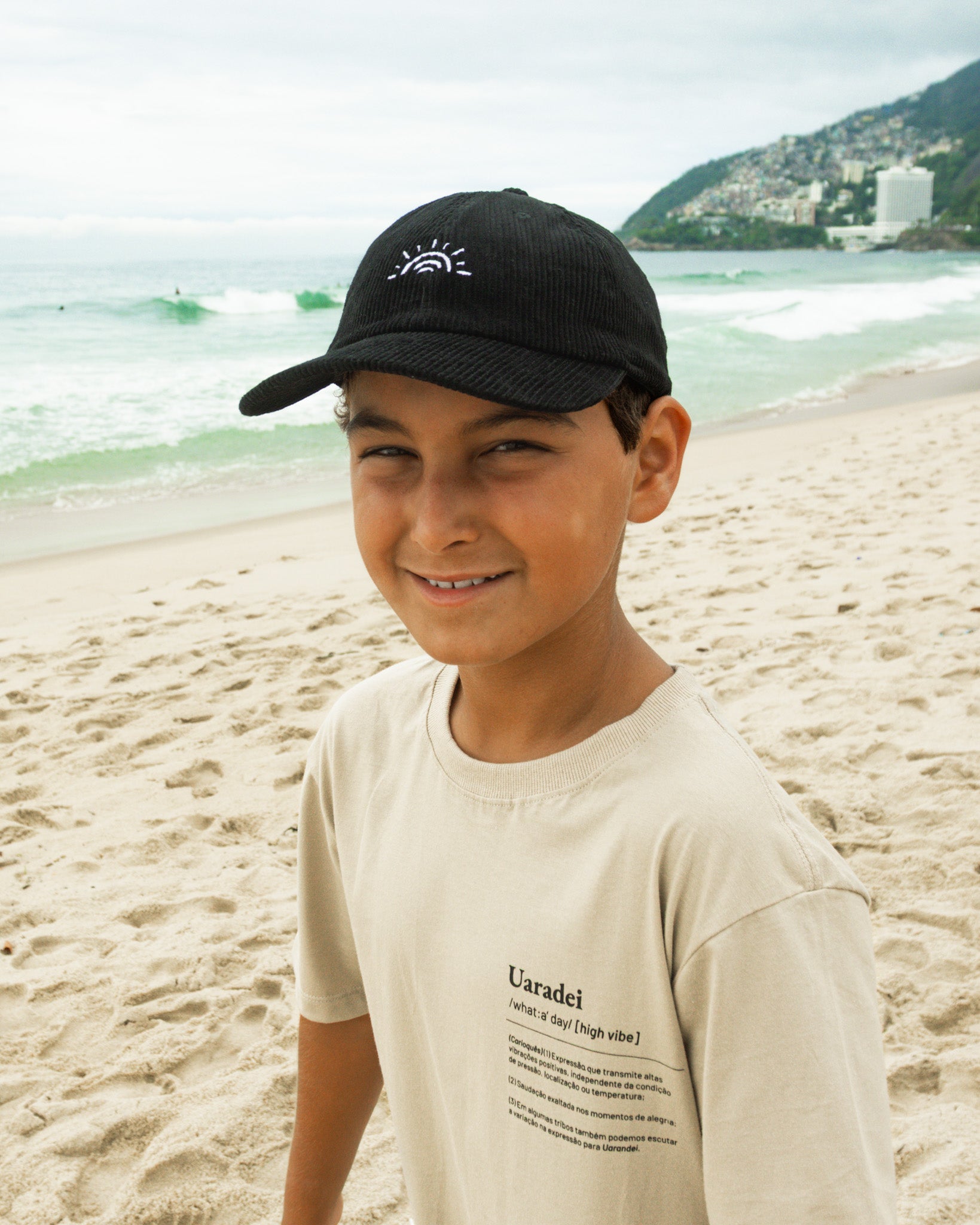 Boné Dad Hat Uaradei Veludo Black