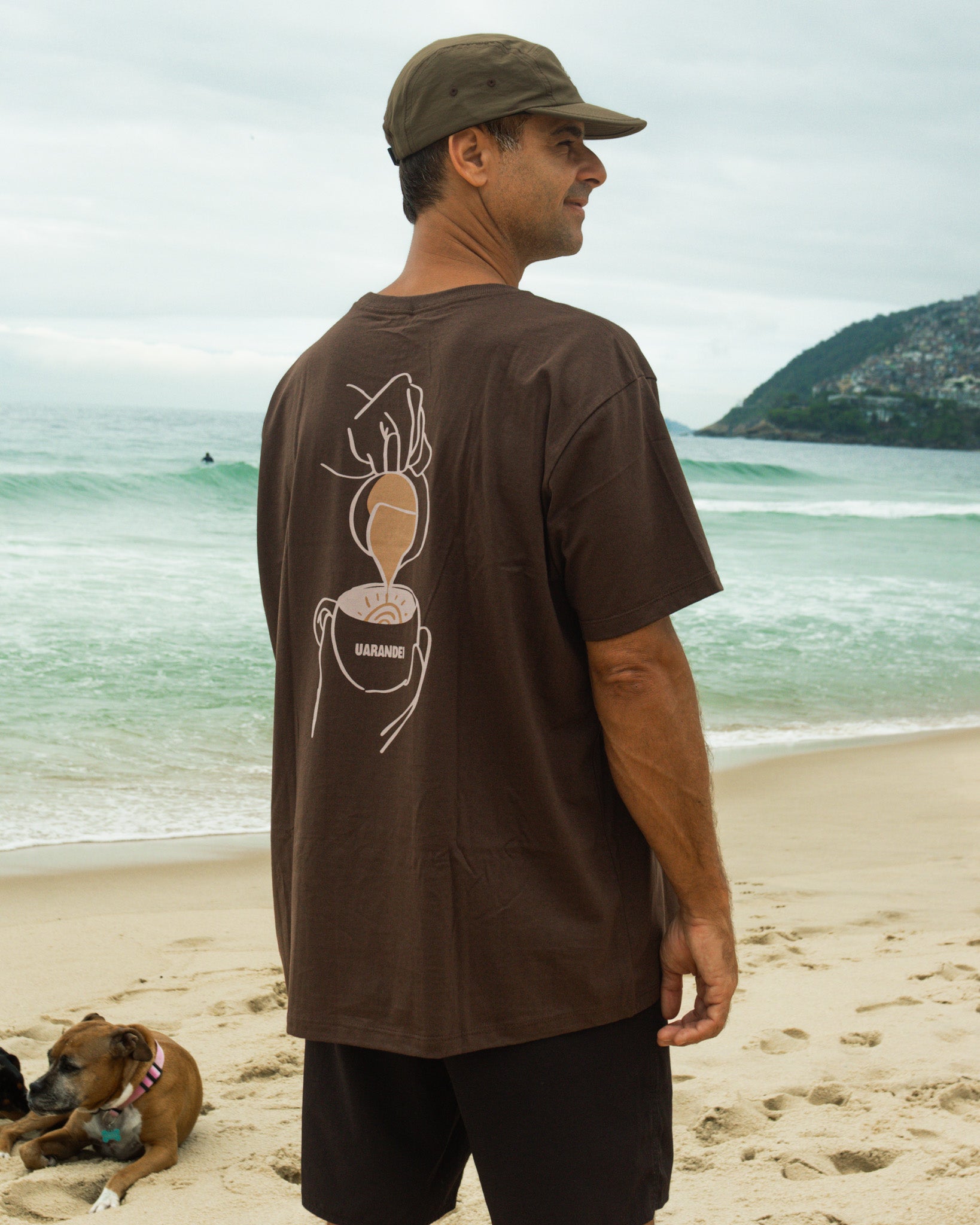 T-shirt Uaradei Ritual Marrom