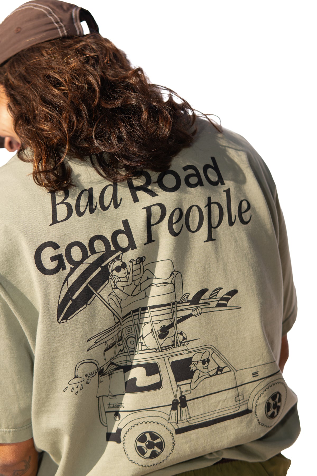 T-Shirt Bad Road Verde