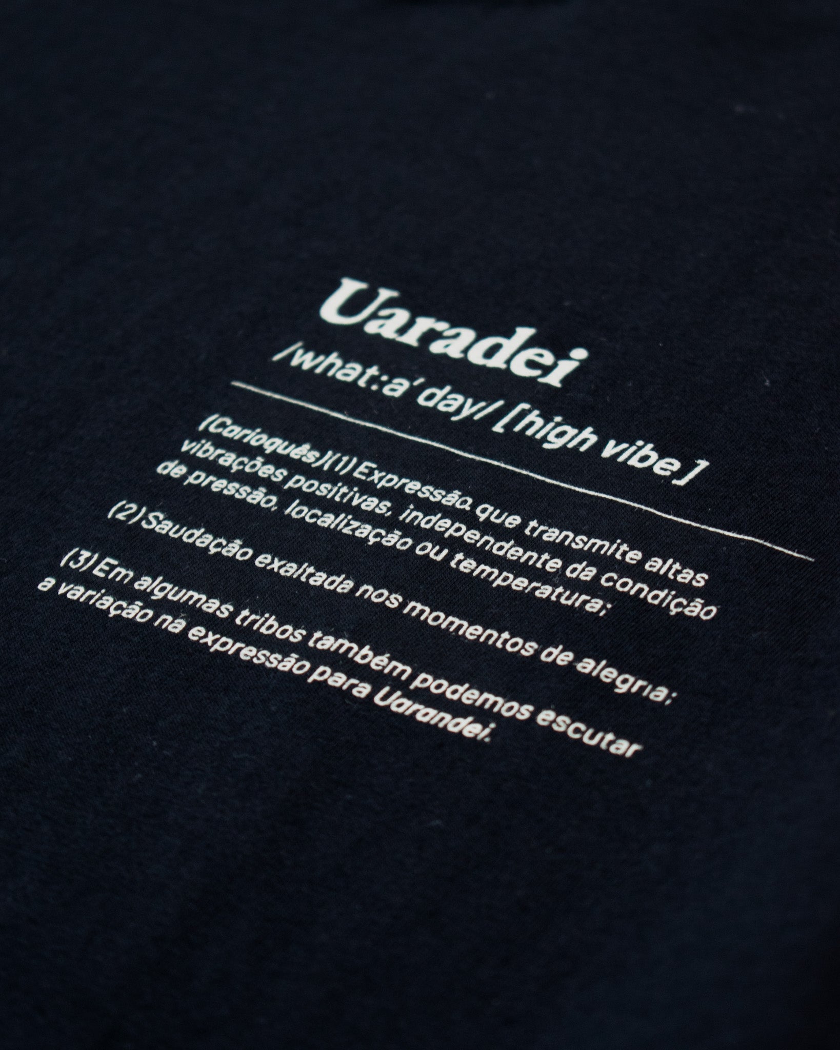 T-shirt Uaradei Dicionario Preto