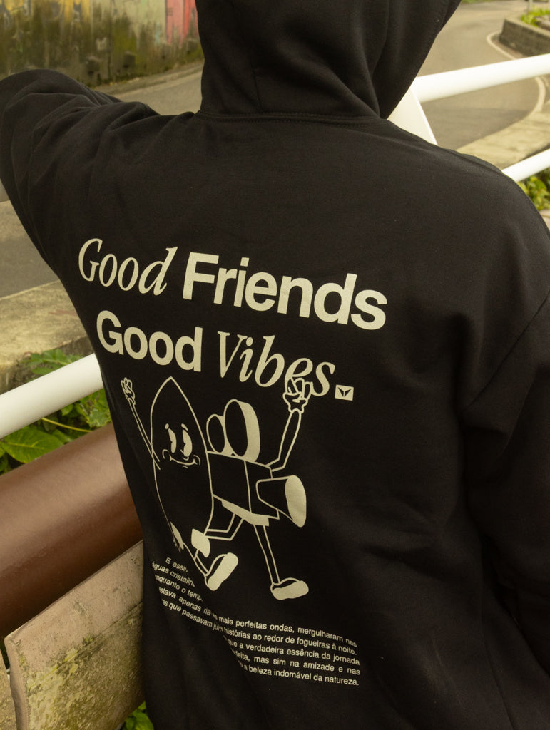 Hoodie Good Friends / Preto
