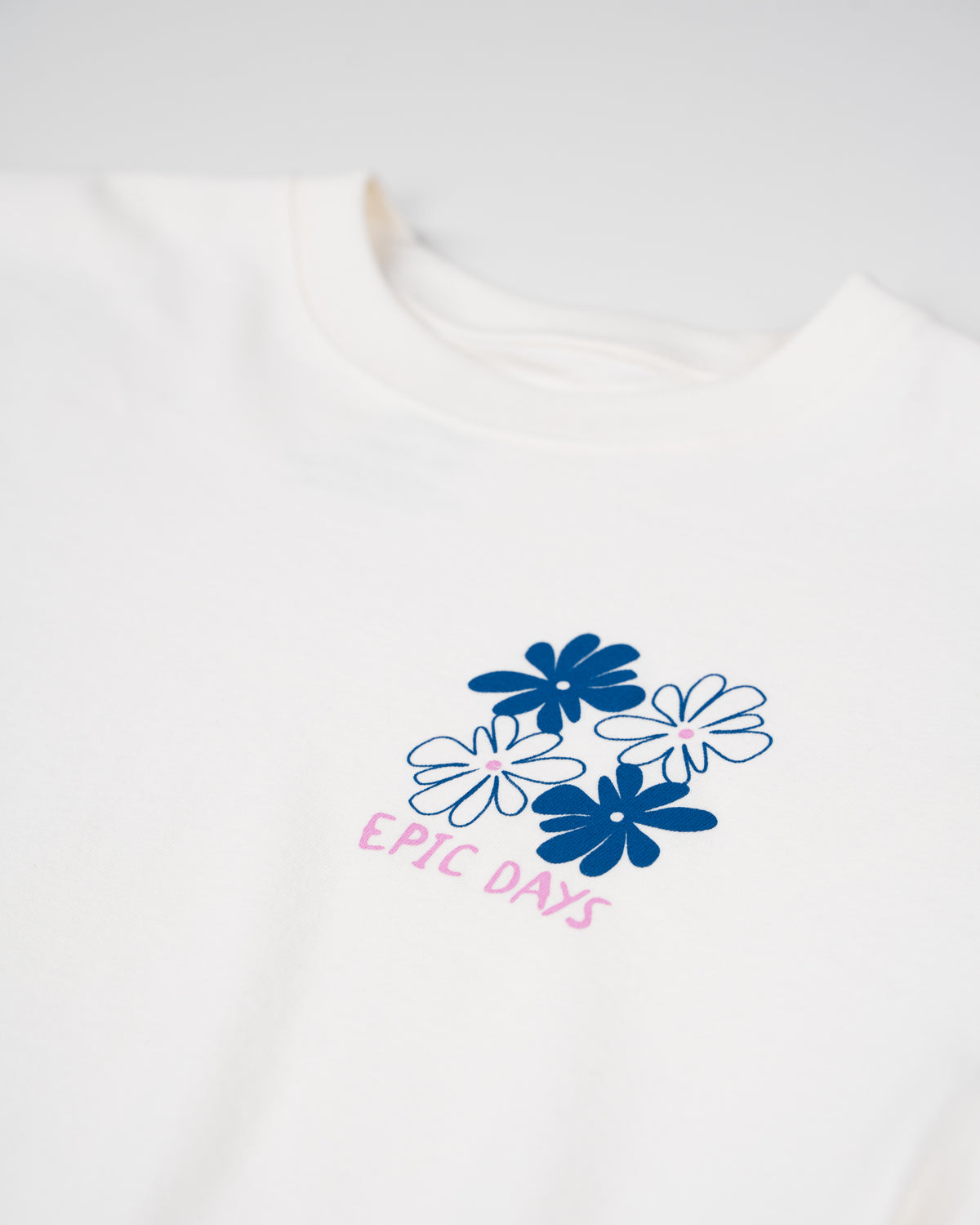 T-Shirt Flower Off White Oversized