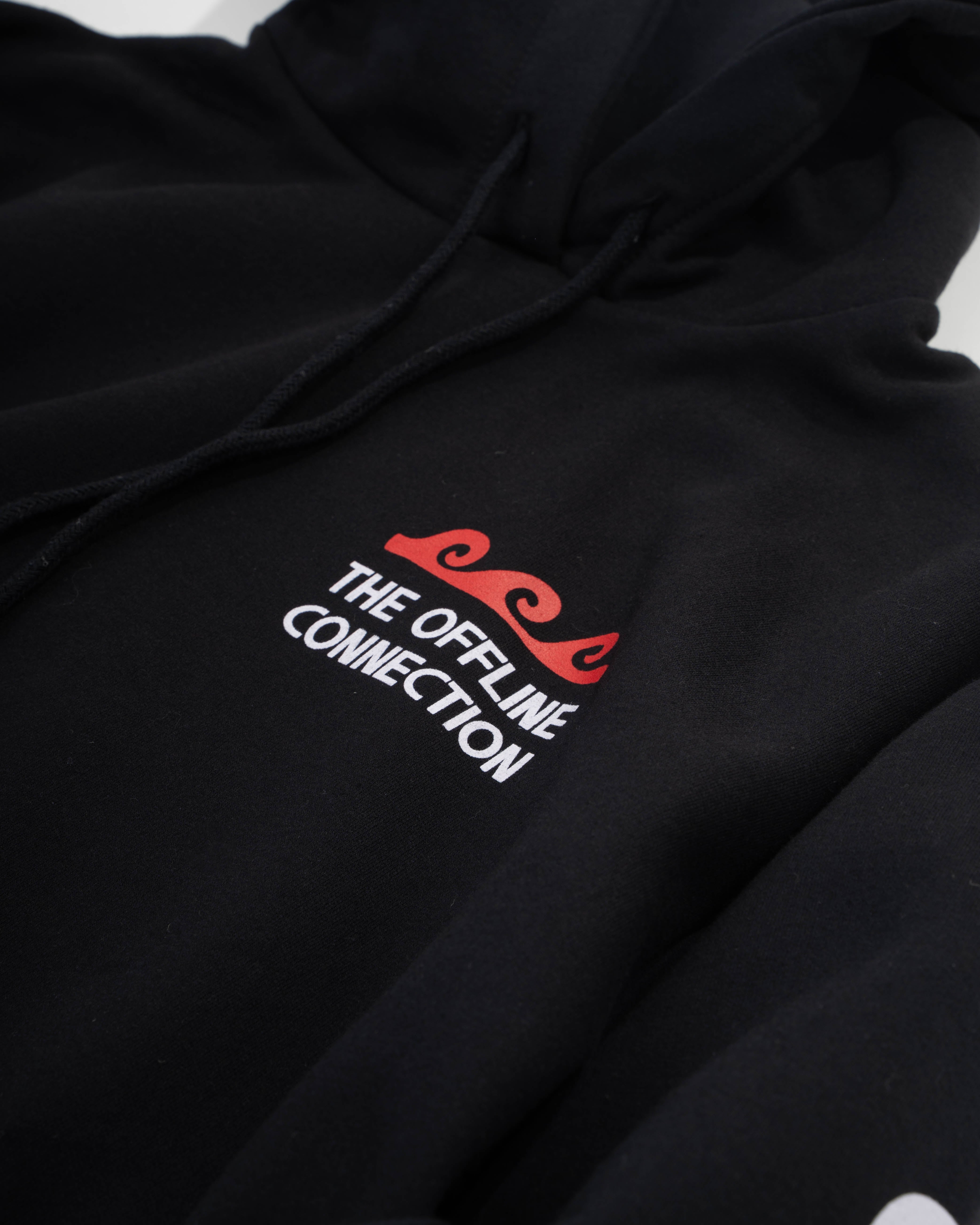 Hoodie Offline Conection/ Preto