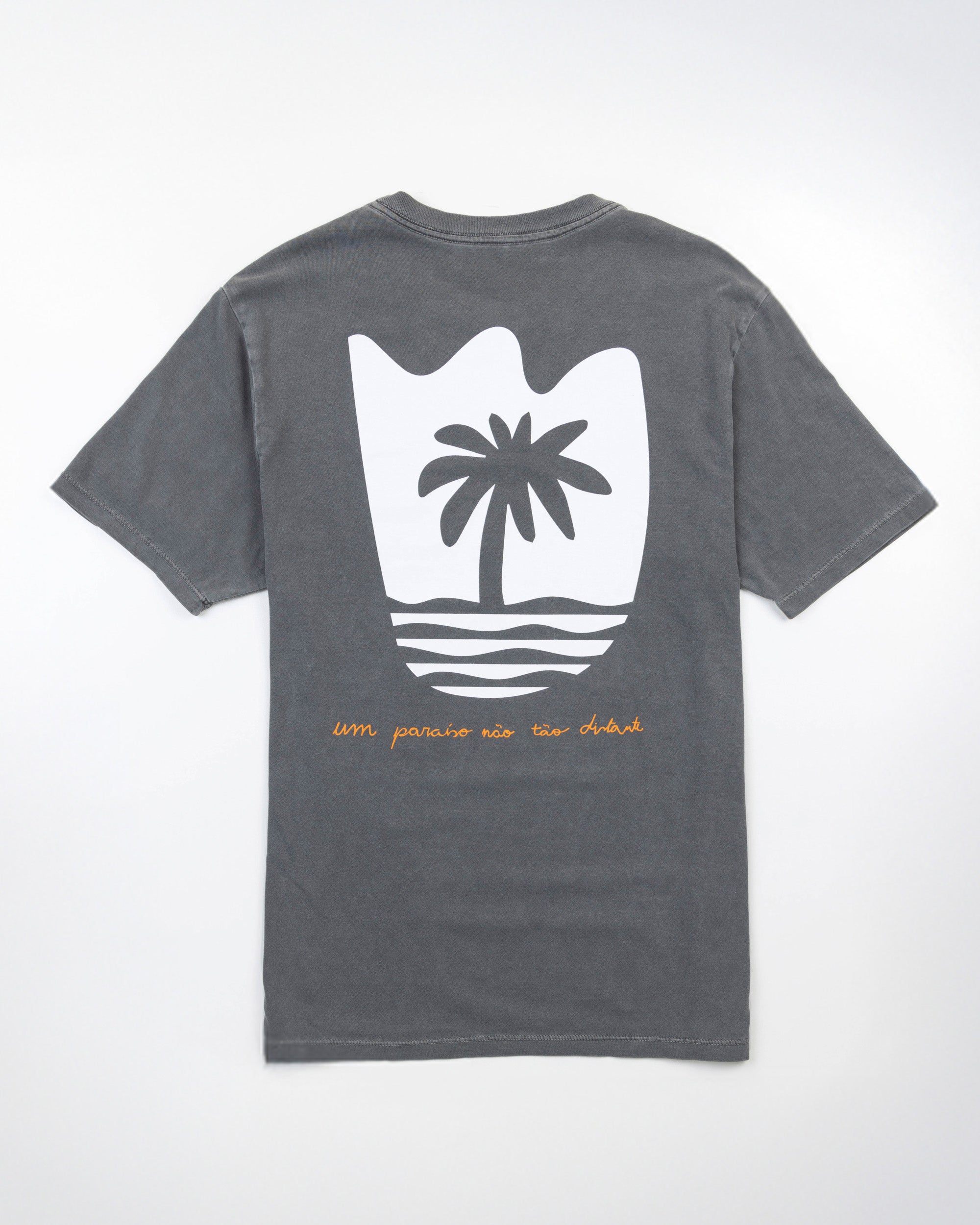 T-Shirt Paraíso Não Distante Preto Stone